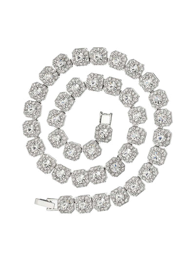 Thesupermade Round Diamond Cuban Necklace