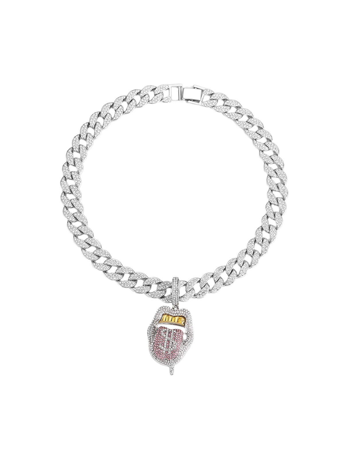 Hip Hop Diamond Tongue Cuban Necklace