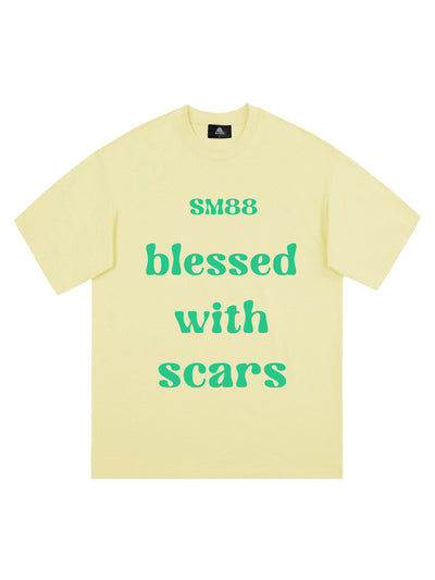 Original "Blessed With Scars" Slogan T-Shirt