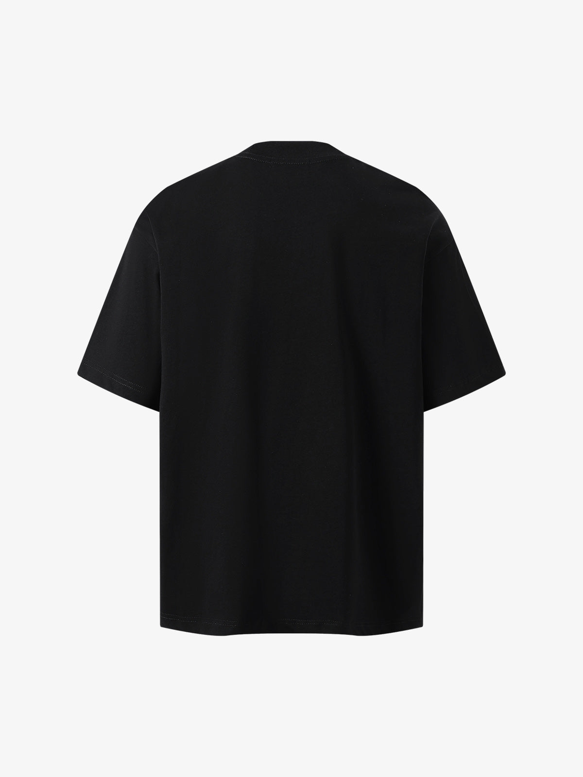 Heavy Embroidery Lightning Heart Print T-shirt