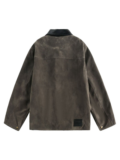 Retro Suede Detroit Motorcycle Jacket