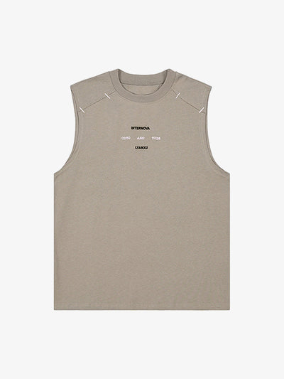 Waistcoat Embroidered Round Neck Vest