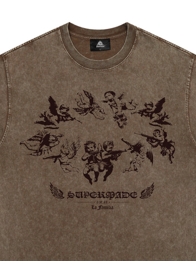 Original Vintage Angel Graphic Print T-Shirt