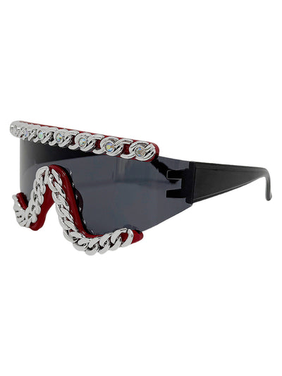 Chain-Embellished Sunglasses