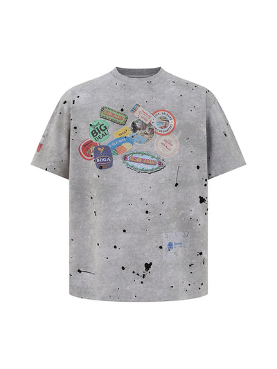 Retro Fun Print T-Shirt Set