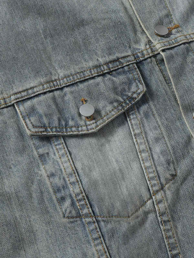 Retro Washed Totem Denim Jacket
