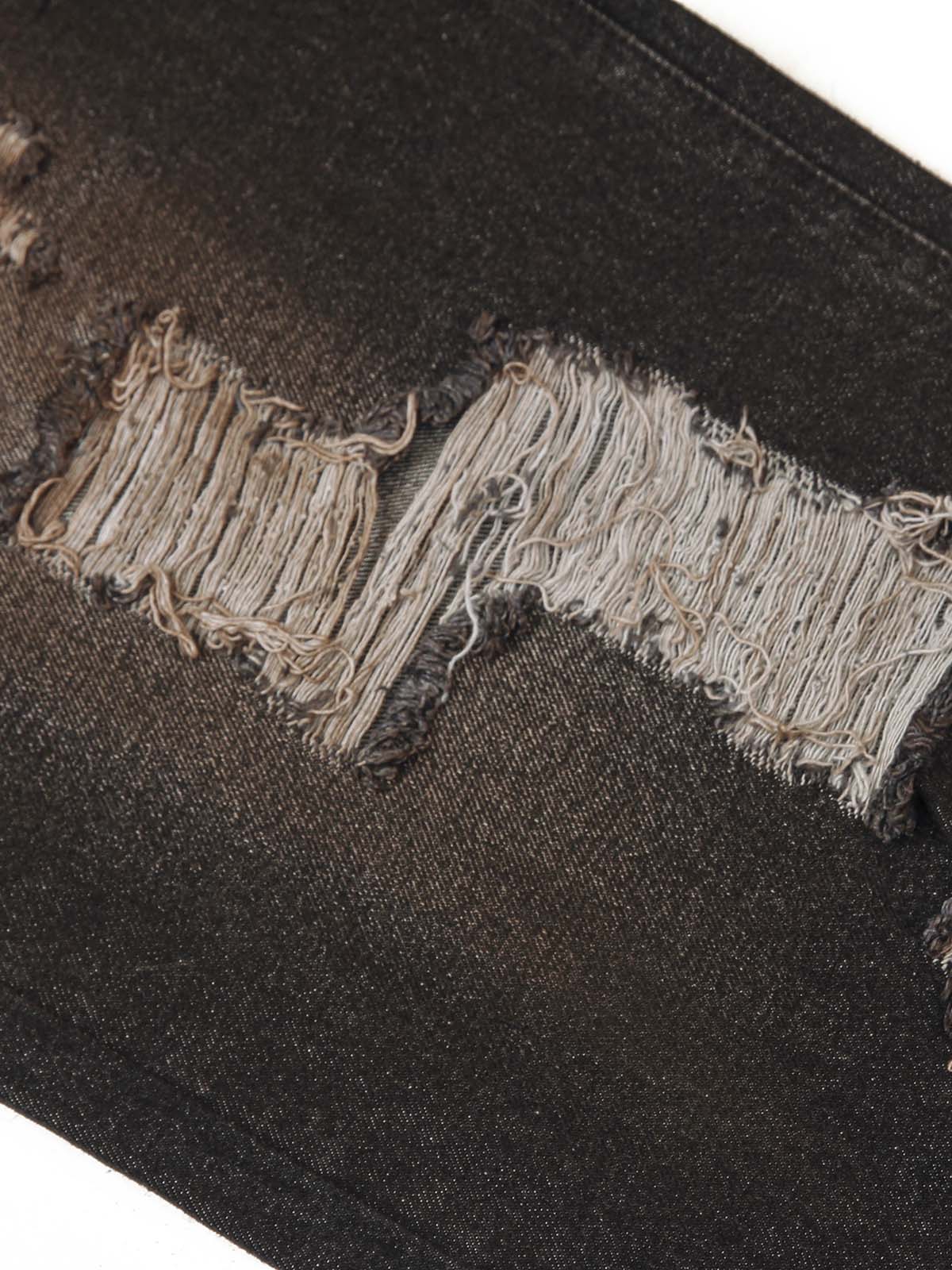 Washed Ripped Baggy Jeans