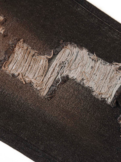 Washed Ripped Baggy Jeans