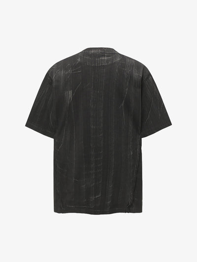 Painted Distressed Print Short-sleeved T-shirt