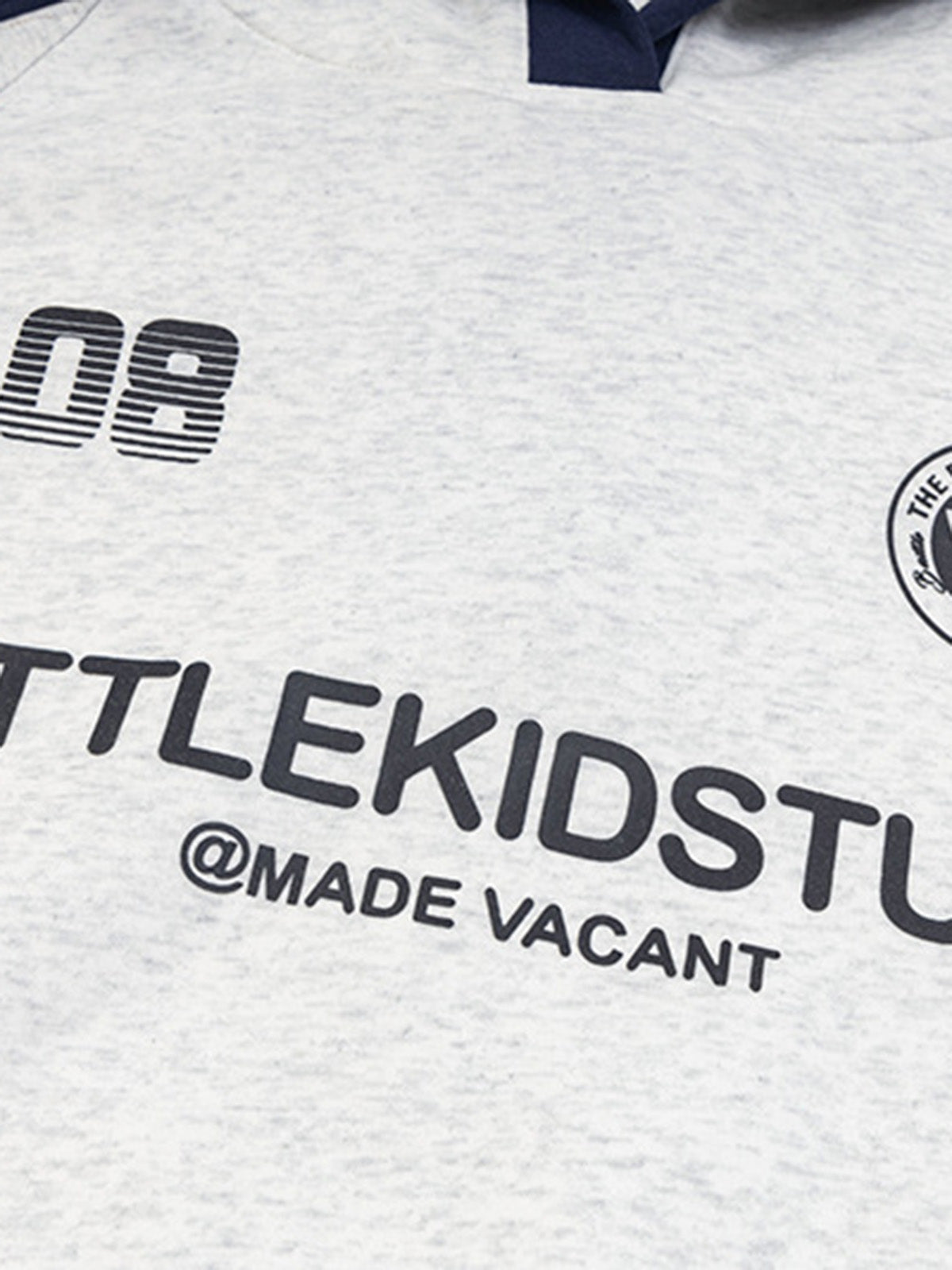 Retro Contrast Color Letter Print Hoodie
