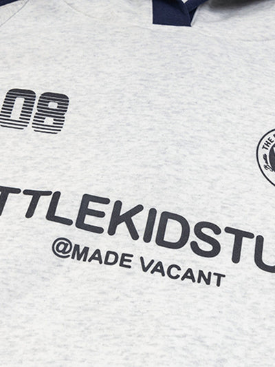Retro Contrast Color Letter Print Hoodie