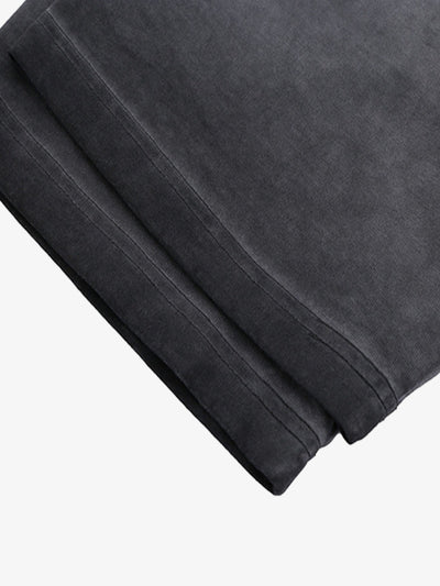 Washed Spray Color Gradient Letter Print T-shirt