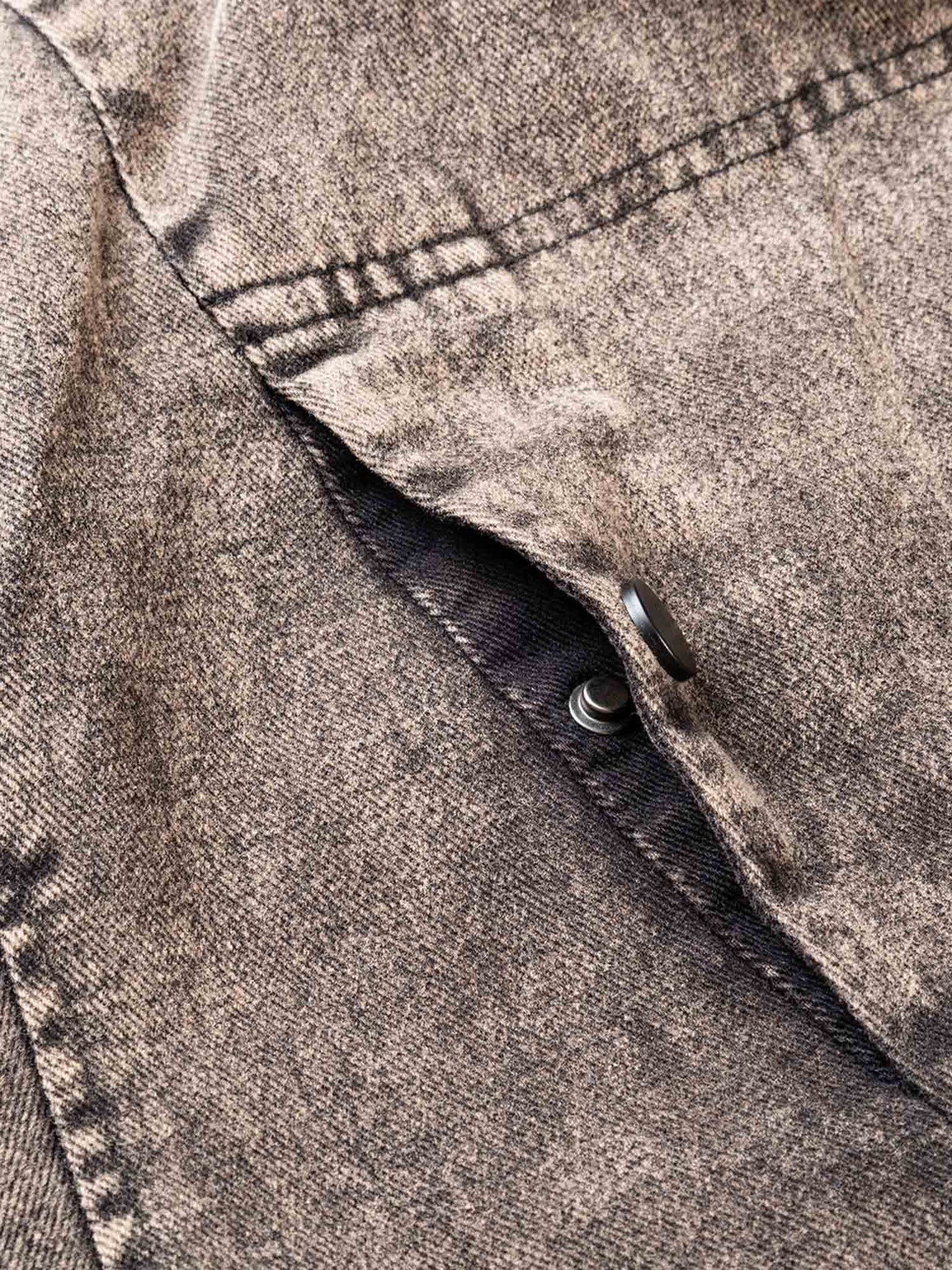 High Street Distressed Washed Work Jacket