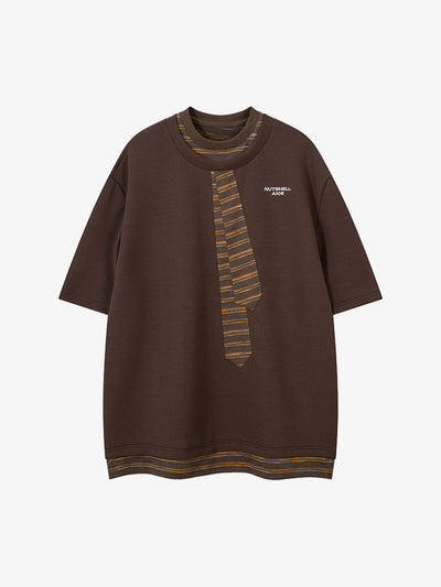 High Street Tie Embroidered Design T-shirt
