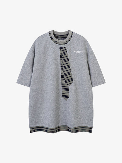 High Street Tie Embroidered Design T-shirt
