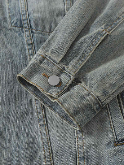 Retro Washed Totem Denim Jacket