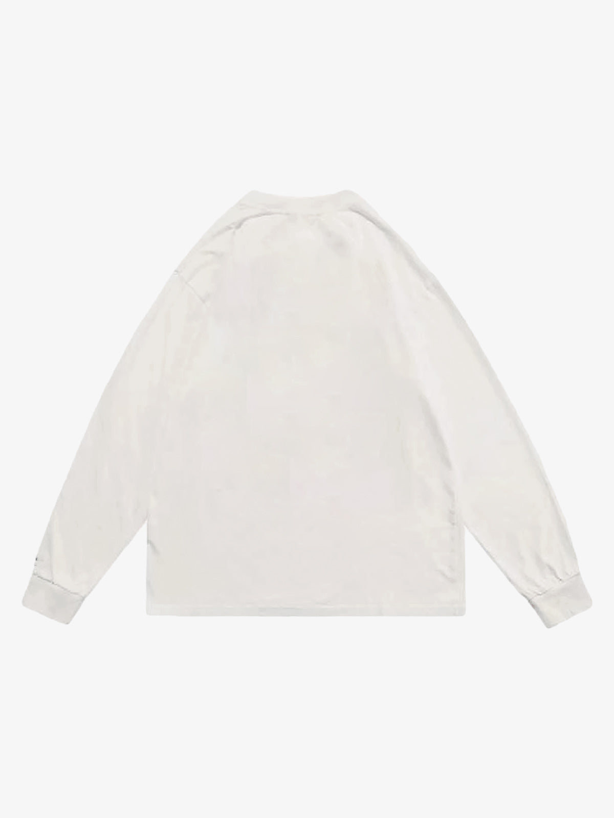 Graphic Creative Lip Print Washed Sweatshirt