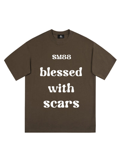 Original "Blessed With Scars" Slogan T-Shirt