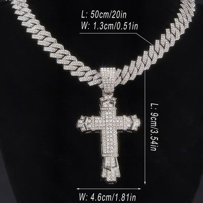 Diamond Cross Necklace - 1970