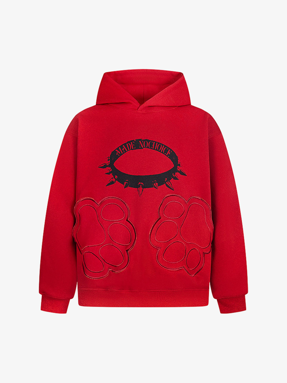 Retro Cat Collar Pocket Hoodie