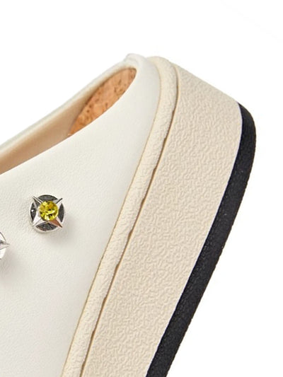 Street Rhinestone Retro Love Slippers