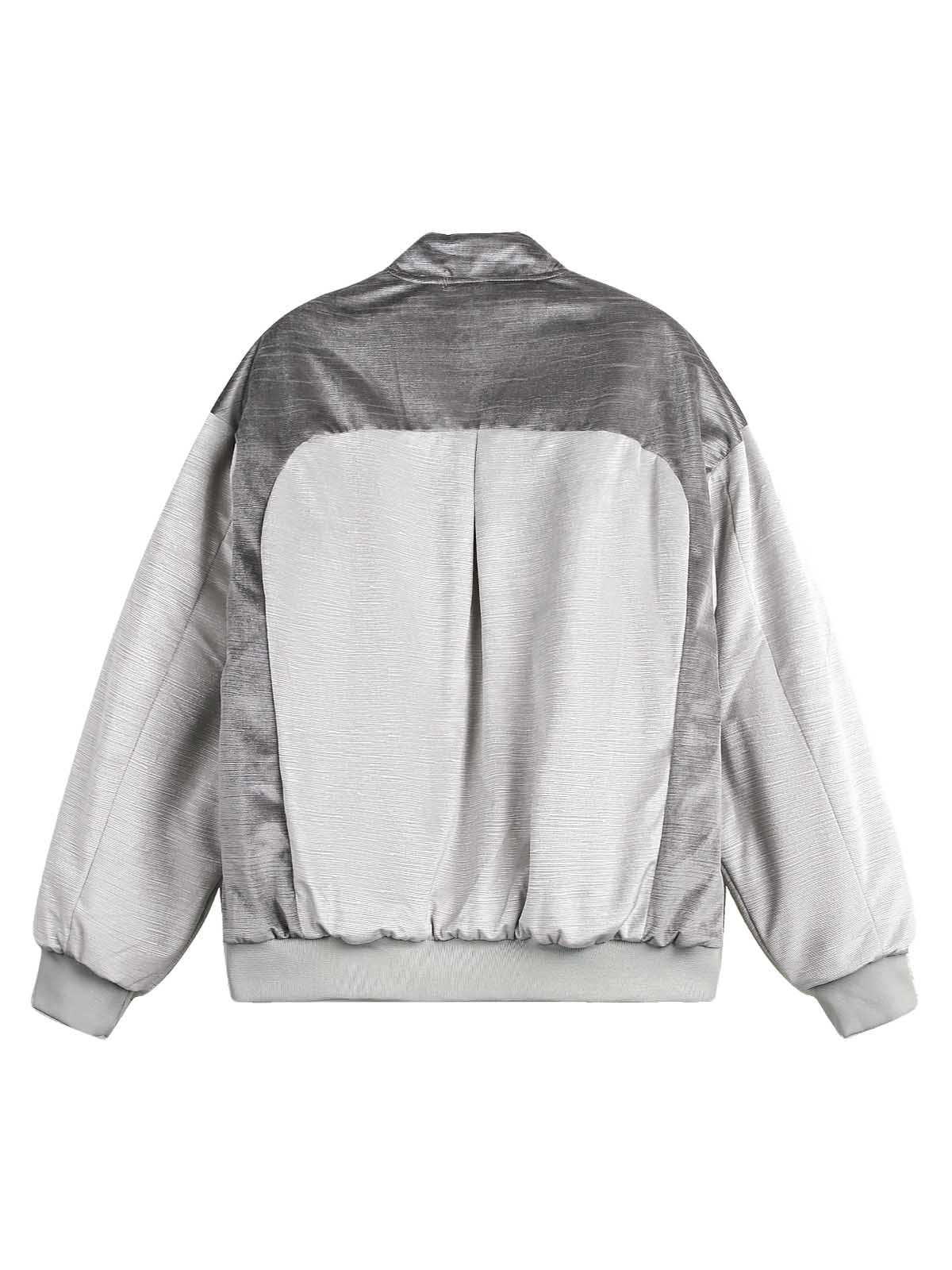 Patchwork Embroidered Bomber Jacket