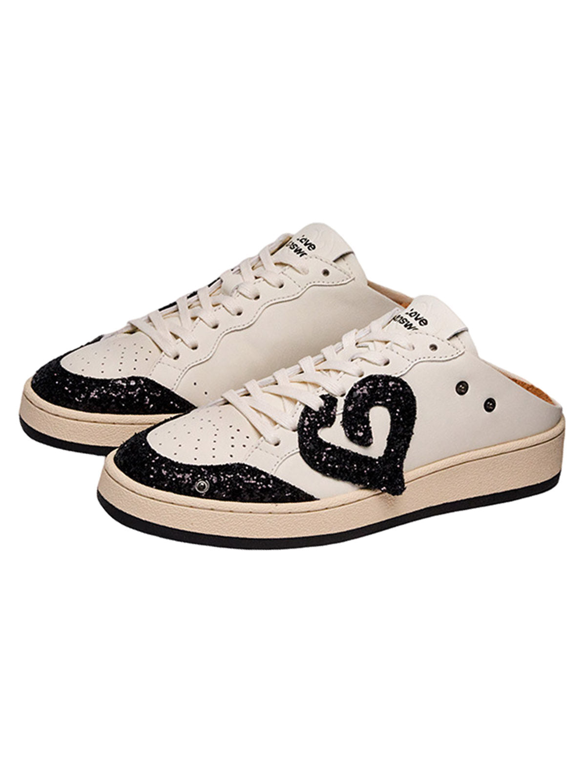 Street Rhinestone Retro Love Slippers