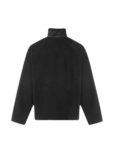 Jacquard Stand Collar Sherpa  Jacket