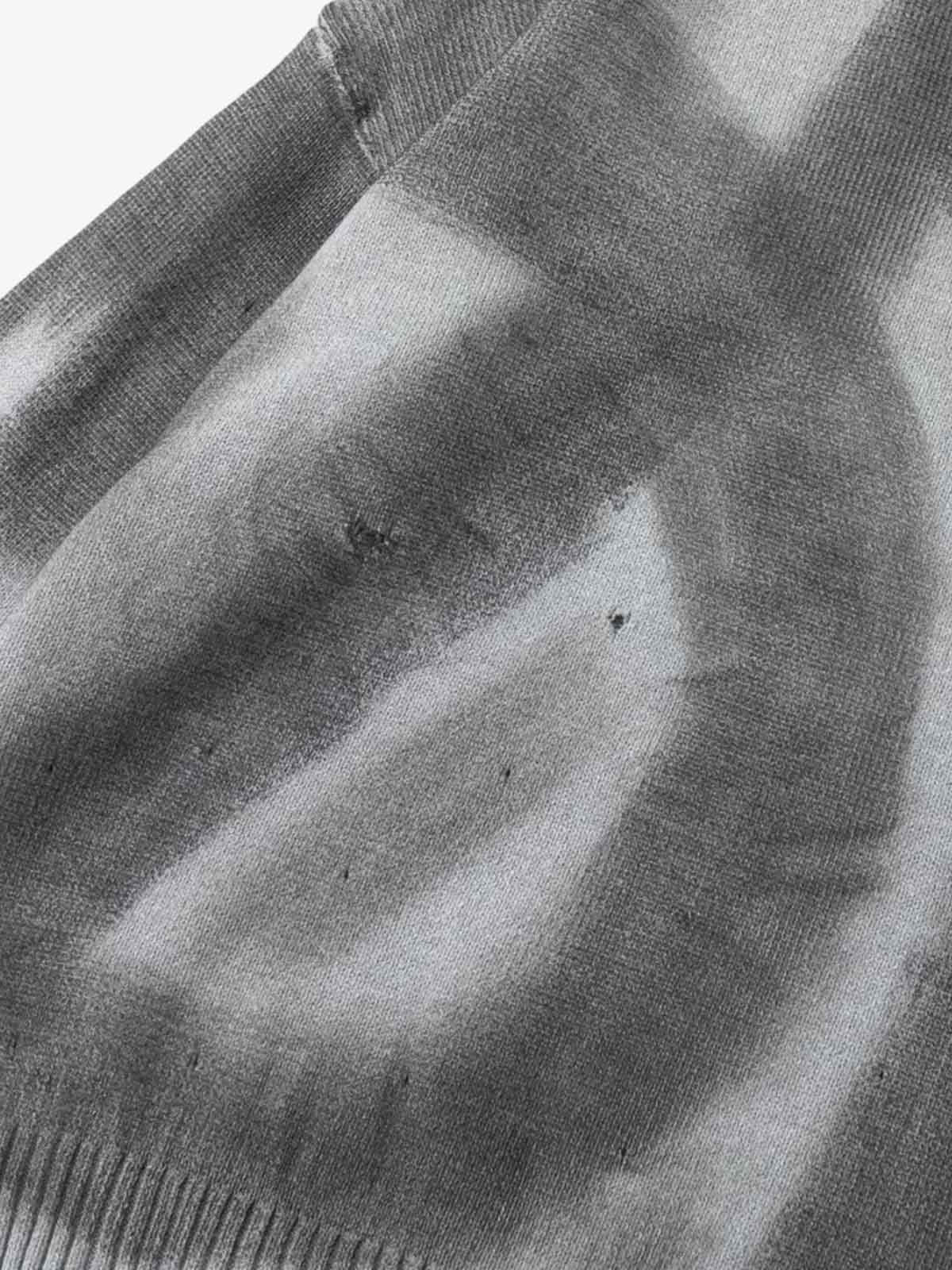 Inkjet Damaged Knitted Sweater