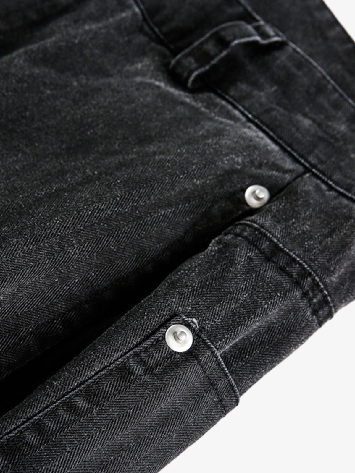 Riveted Pleated Casual Scimitar Pants