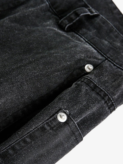 Riveted Pleated Casual Scimitar Pants