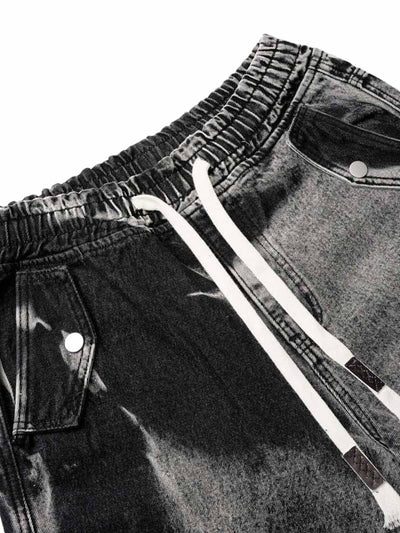 Tie-Dye Drawstring Cargo Jorts