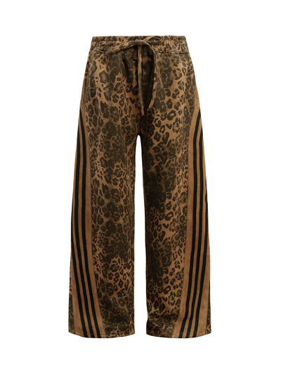 Cheetah Print Suede Tracksuit - 2277