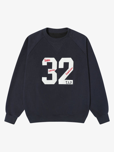 Retro Patch Embroidery Sweatershirt