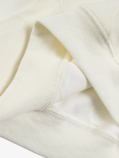 Flocking Letter Embroidery Oversize Hoodie