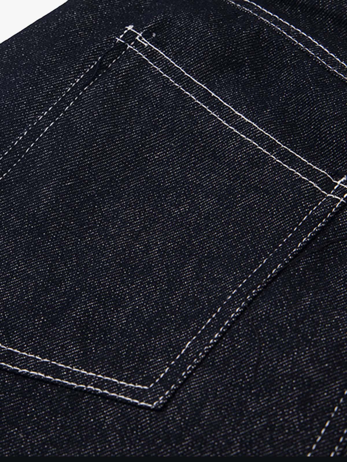 Retro Summer Plaid Stitching Jort
