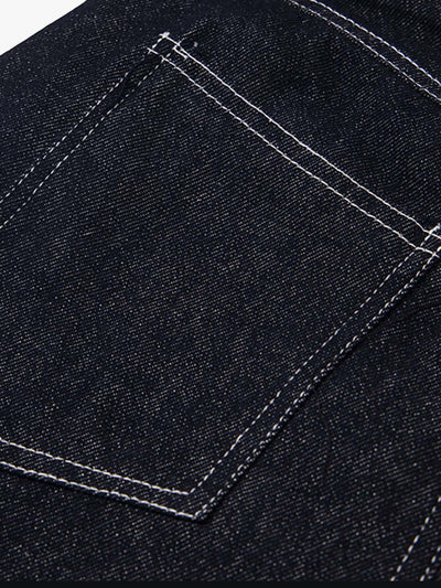 Retro Summer Plaid Stitching Jort