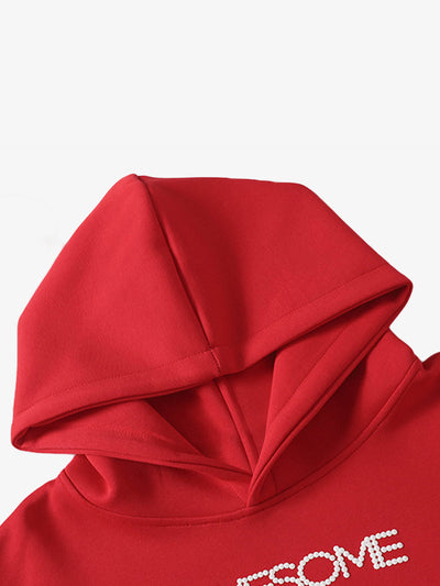 Street Hip-Hop Foam Print Hoodie