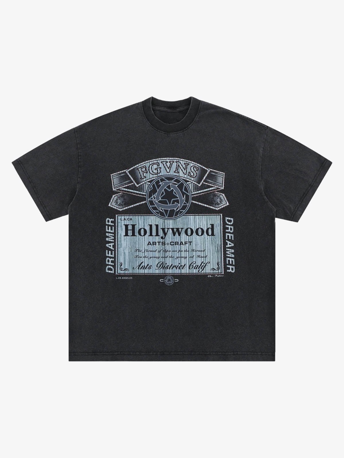 Vintage-Inspired Graphic Washed T-Shirt