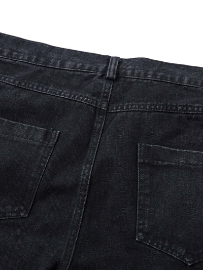Deconstructed Split Pleated Pocket Cargo Jeans