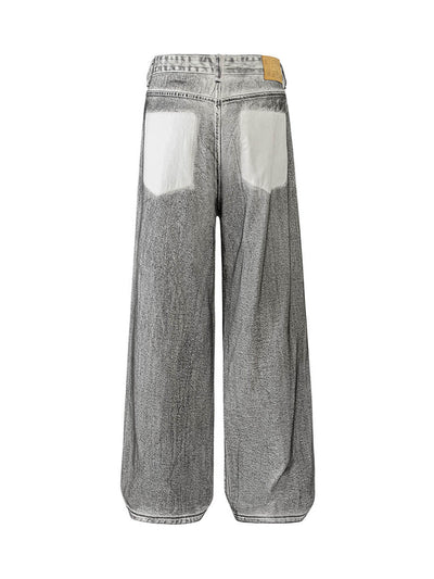 Washed Ripped Baggy Jeans