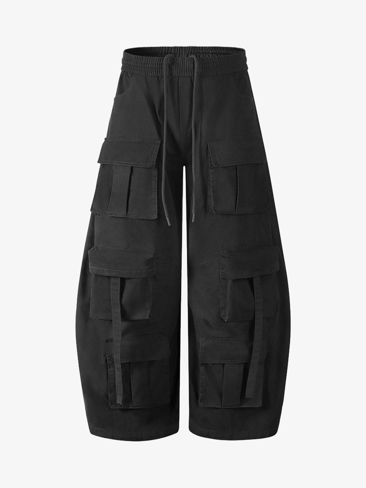Functional Style Multi-pocket Cargo Barrel Pants