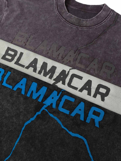 Washed Lightning Oversized T-Shirt