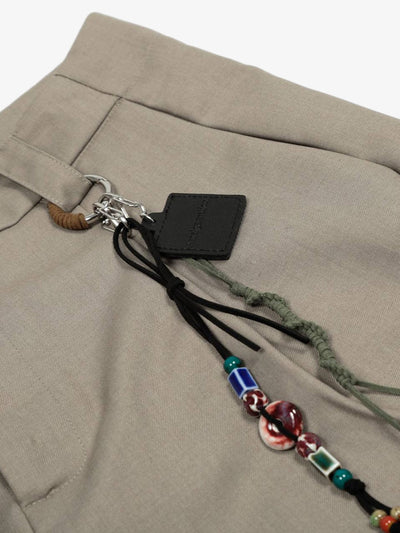 Deconstructed Pleated Pendant Casual Jorts