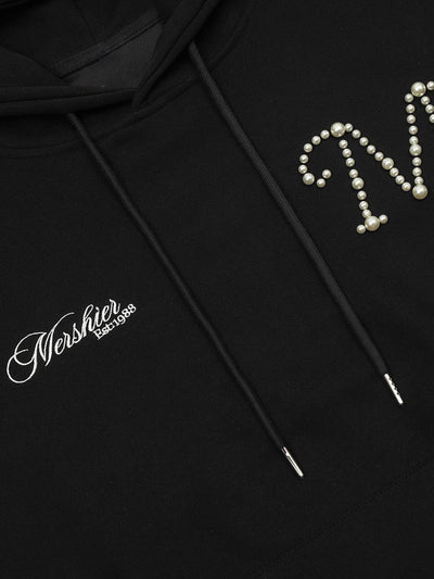Retro Handmade Beaded Design Hoodie