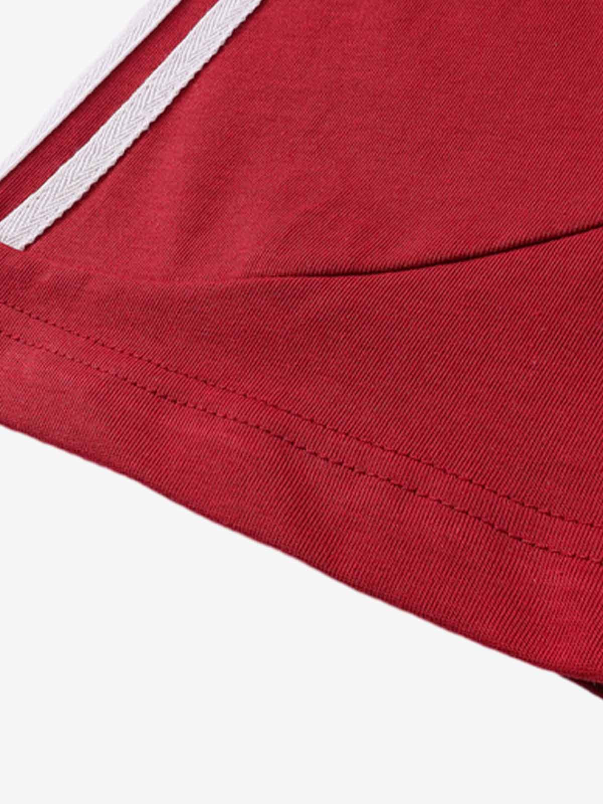 Letter Print Short Sleeve POLO T-Shirt