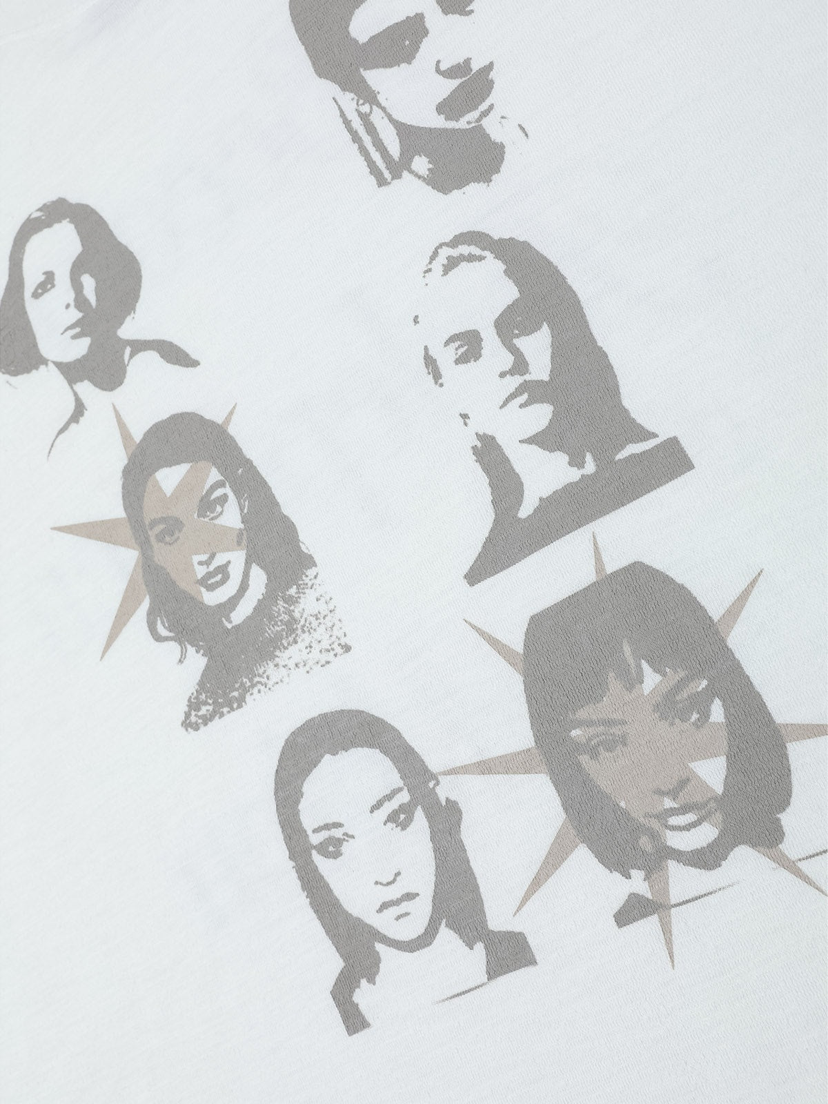 Portrait Print Long-sleeved T-shirt