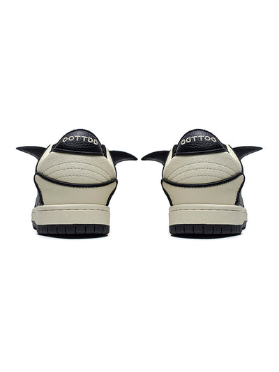 Black& White Contrast Color Skate Shoes