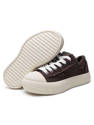 Street Beard Split Hole Sneakers