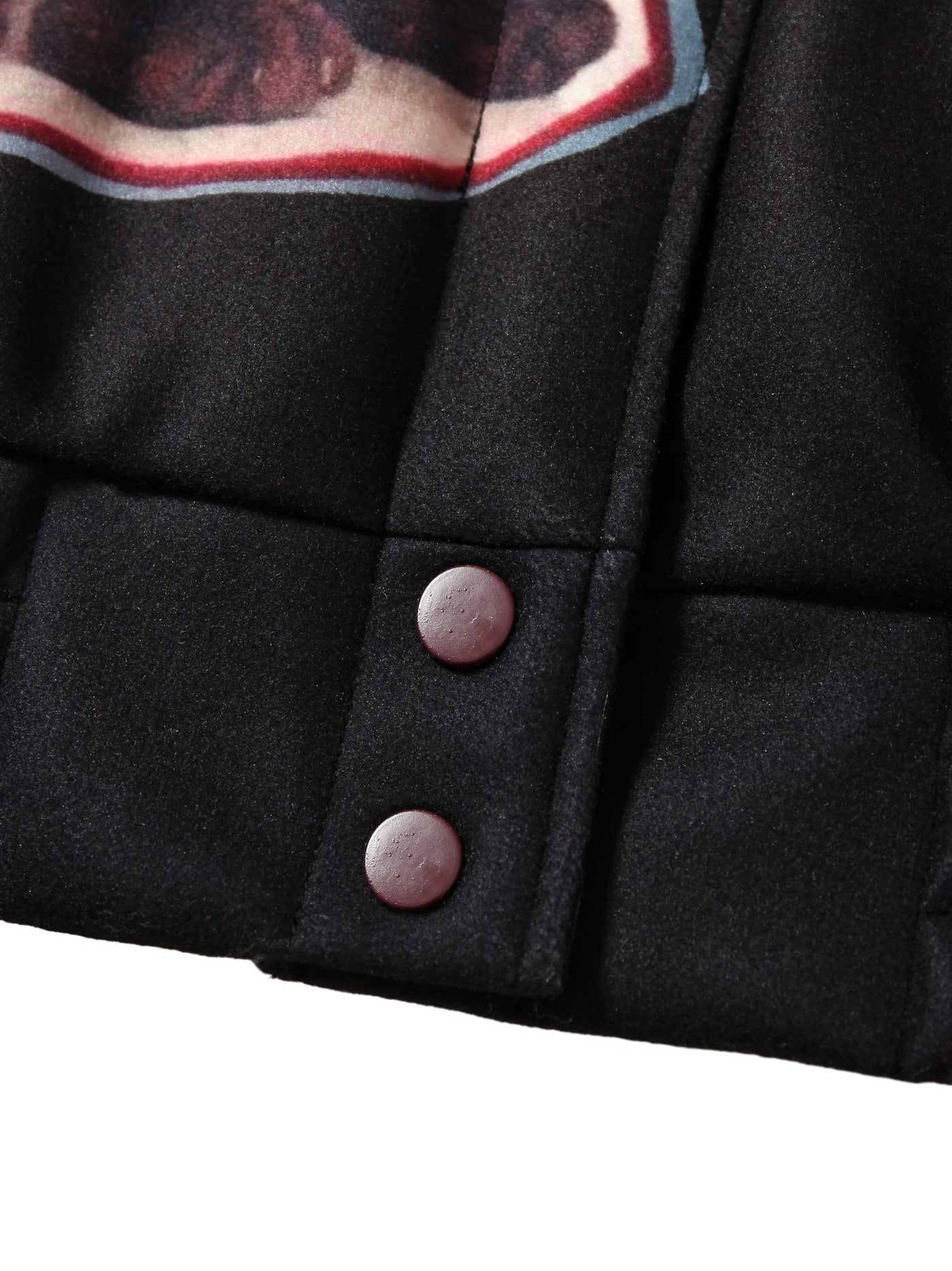 Siamese Cat Embroidery Leather Bomber Jacket - 2217